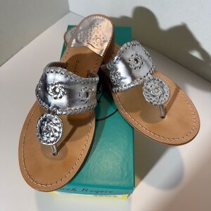 Jacks Wide Width Leather Flat Sandal